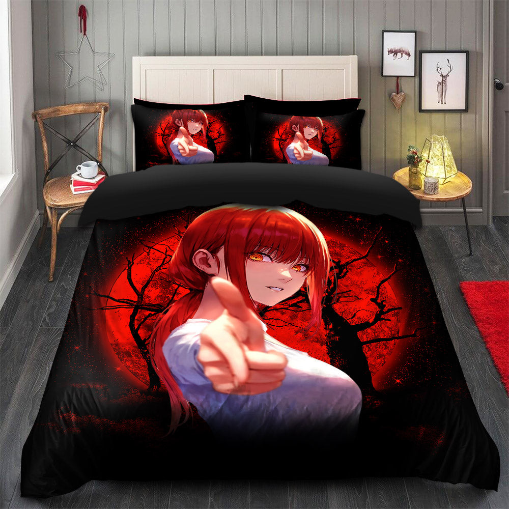 Makima Chainsaw Man Bedding Set Duvet Cover & 2 Pillowcases